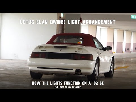 Lotus Elan (M100) Light Demonstration