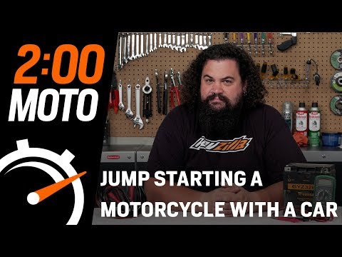 2 Minute Moto - Jump Starting a Motorcycle with a Car