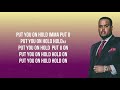 Chunkz X Yung Filly Hold Lyrics Video