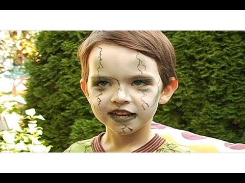 Zombie Makeup for Kids Halloween Tutorial Video