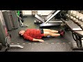 Lying leg raises variation