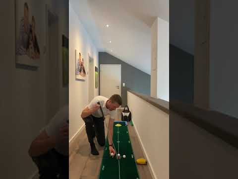 Golftraining - Putten Mittigkeit des Treffens und Dosierung