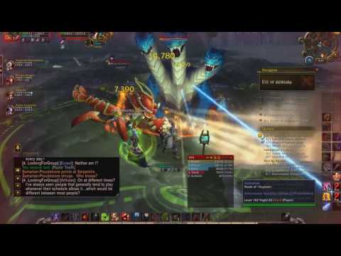WoW Legion: Eye of Azshara Dungeon normal Death Knight tank