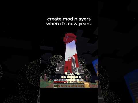 Minecraft Create Mod Players when it's New Years be like: