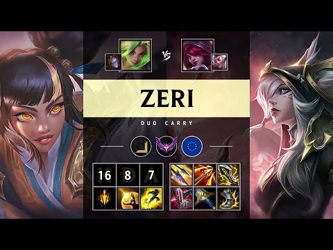 Zeri ADC vs Xayah: Godlike - EUW Master Patch 14.23