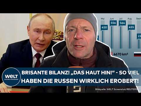 UKRAINE-KRIEG: Brisante Bilanz der Russischen Eroberungen! So viel Fläche haben die Truppen erobert