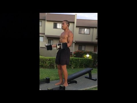 Day 128 Working Out in Hawaii - Bench Press and Curls - September 18, 2020 6:28 pm