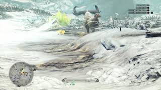 【MHWI】渡りの凍て地エリア6のキンセンザル