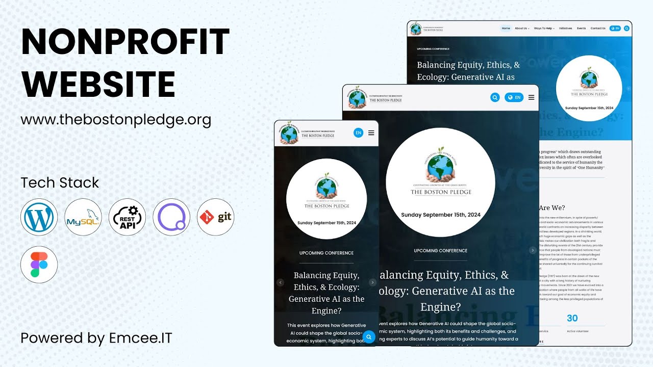 The Boston Pledge - Nonprofit Website