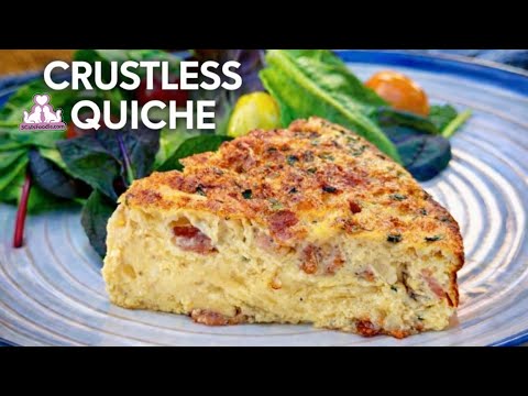 No Crust, No Fuss | Bacon and Cheese Crustless Quiche