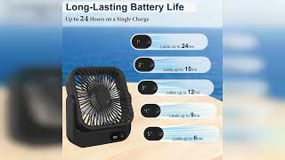 Review: Cruise Ship Approved Magnetic Fan, Upgraded 5000mAh Rechargeable & Plug-In, Cruise Mus...