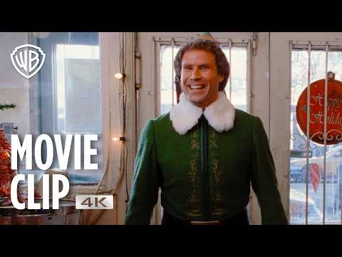 Buddy The Elf Arrives in New York City - Movie Clip