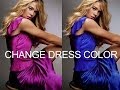 Photoshop : How to change Dress Color without.