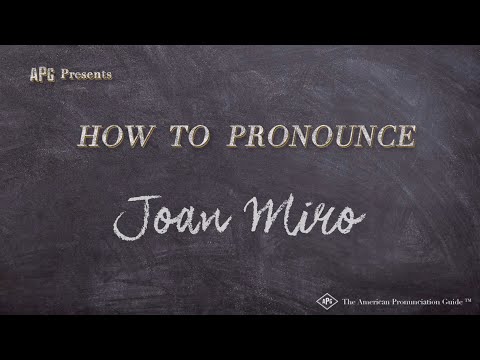 How to Pronounce Joan Miro (Real Life Examples!)
