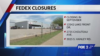 Fed Ex to close three St. Louis-area shipping centers