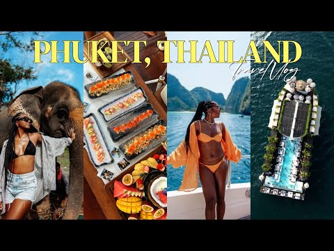 PHUKET, THAILAND! FLOATING BEACH CLUB, PHI PHI ISLANDS, ELEPHANT SANCTUARY | TRAVEL VLOG!