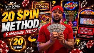 I Tested the 20 Spin Slot Method at Delta Downs... Here's What Happened