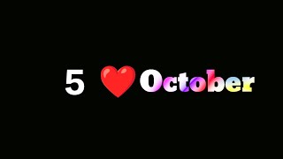 5 October Happy Birthday Status 🎂🥳🎁  Blac