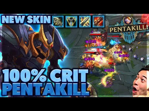 FASTEST PENTAKILL EVER | THIS NEW SKIN IS INSANE | 100% CRIT BLITZCRANK - BunnyFuFuu