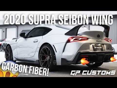 2020 Toyota Supra with the FIRST Full Carbon Fiber Seibon Wing! | #GPCUSTOMS