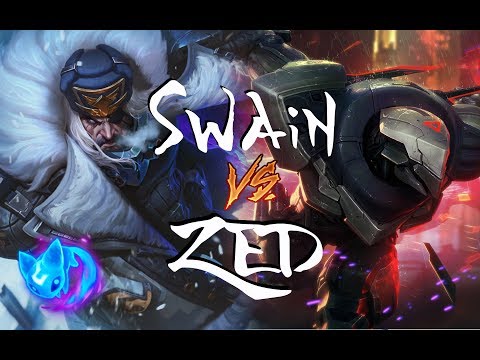 THIS GAME IS SO EASY BUT SO HARD!? - SWAIN vs Zed - League of Legends