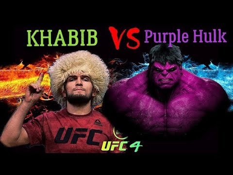 Khabib Nurmagomedov vs. Purple Hulk - EA SPORTS UFC 4 - CPU VS CPU
