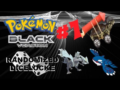 Pokemon Black Version Randomized DiceLocke #1- LEGENDARY STARTERS?!?!
