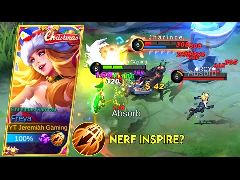 NERF INSPIRE? NO PROBLEM! | TOP 1 GLOBAL FREYA | FREYA BEST BUILD 2022 | MUST WATCH | MLBB✓