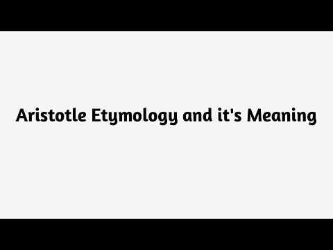 What is Aristotle ? | Aristotle Meaning