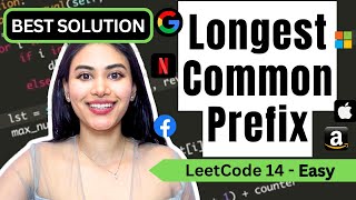 YouTube video 'Longest Common Prefix - LeetCode 14 - Python #leetcode'