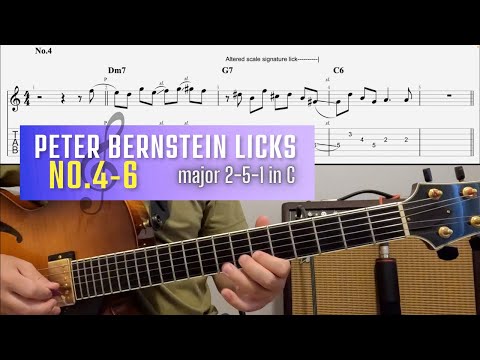 Peter Bernstein Licks No 4-6 (This I Dig Of You) - Jazz Exercise.