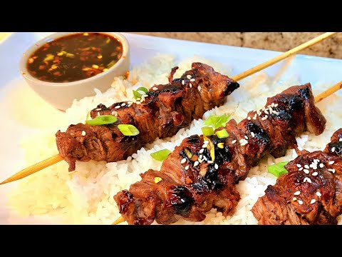 How to Make Teriyaki Beef Skewers with Homemade Teriyaki Sauce - IMPRESS YOUR FAMILY!