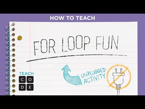 Unplugged Lesson in Action - For Loop Fun
