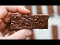 Keto Candy Bars Recipe 2 NET CARBS Chocolate Nutty Crunch Candy Bars For Keto