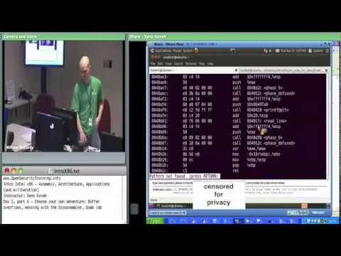 Day 2 Part 6: Introductory Intel x86: Architecture, Assembly, Applications
