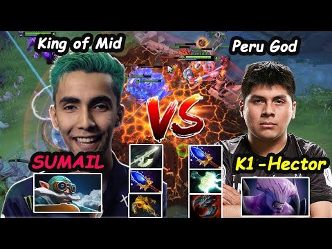 SUMAIL - [Gyrocopter] King of MID vs K1 Hector [Faceless Void] Peru Carry Dota 2 7.22 Gameplay
