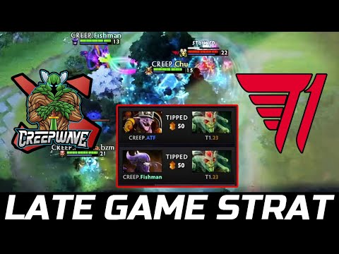 T1 SLOW START TO LATE GAME STRAT - T1 VS CREEPWAVE GAME 2