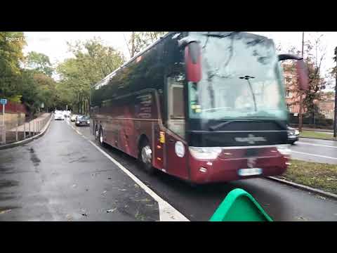 Passage du Van Hool TX17 Acron du FC METZ - Autocars Schidler