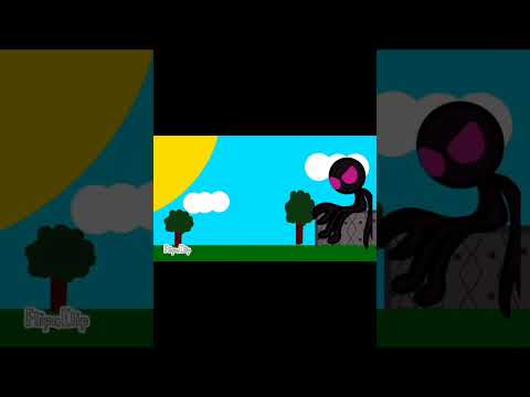 Enderman Vs Mussoumano Animado #shorts #viral