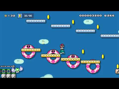 青空マリオ　{automatic/don’t move} by たぼっち - Super Mario Maker 2 - No Commentary 1ca
