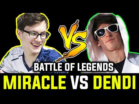 Miracle [Troll Walord] vs Dendi [Kunkka] - Battle Between Legends Dota 2