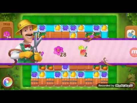 Gardenscapes SUPER HARD LEVEL 1950! NO BOOSTERS USED!