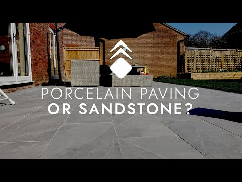 Porcelain Paving vs Sandstone - Why This Client Switched to a Porcelain Patio