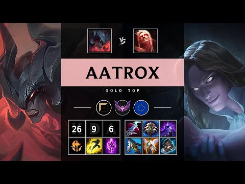 Aatrox Top vs Vladimir: Quadra Kill, Legendary - EUW Master Patch 14.15
