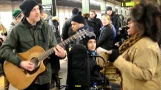 NYC subway - I wanna dance with somebody