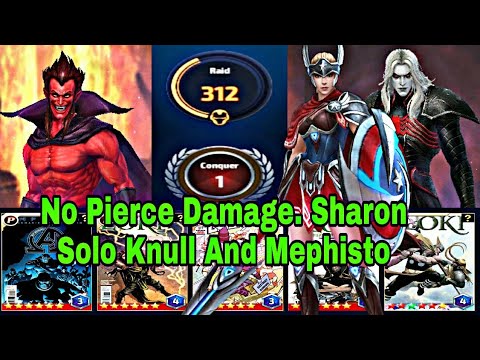 No Pierce Damage | How To Clear WBL Knull And Mephisto With F2p Build Sharon - Marvel Future Fight