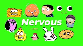 Animated Nervous GIF Green Screen Pack (Free Download)