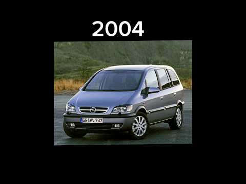 Evolution Of Opel Zafira (1999-2023) #evolution #opel #zafira #minibus #van #shorts