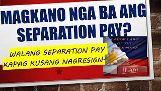 HOW TO COMPUTE LAYOFF OR SEPARATION PAY / RETRENCHMENT (LABOR CODE OF THE PHILIPPINES TAGALOG)