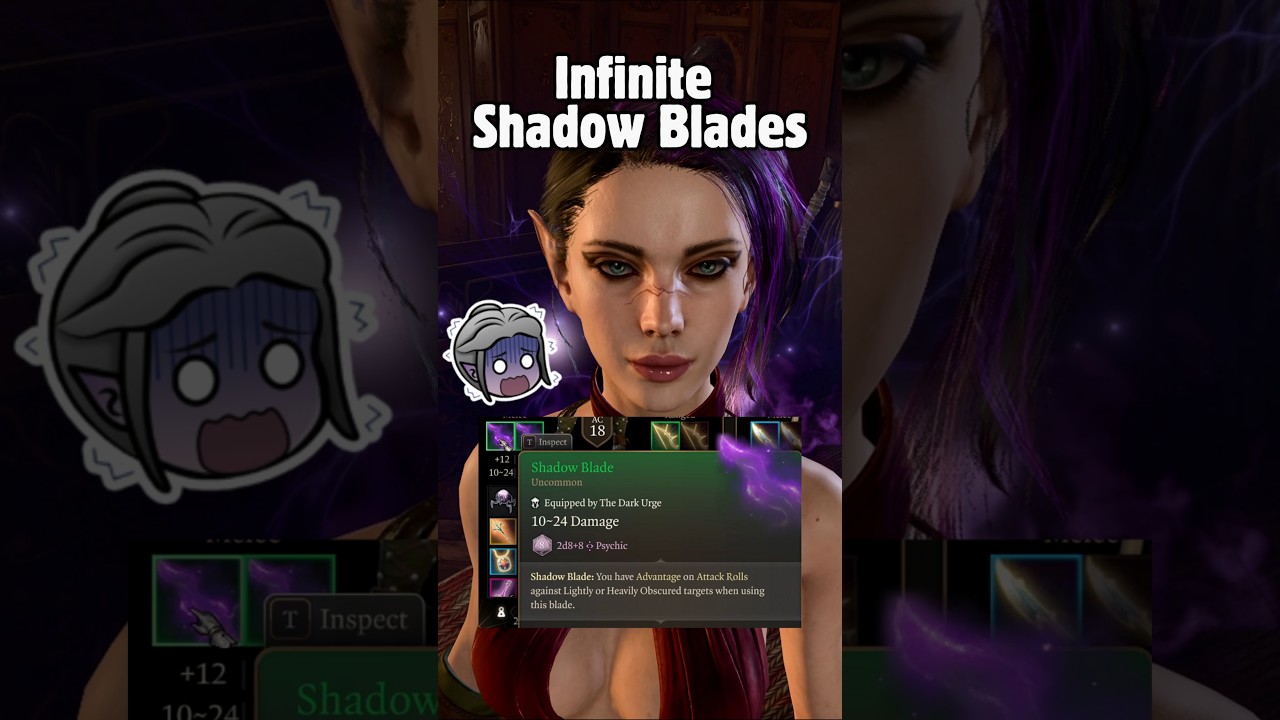 Permanent Shadow Blade Glitch in Baldur's Gate 3